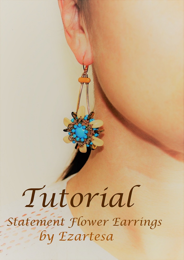 Statement Flower earrings tutorial